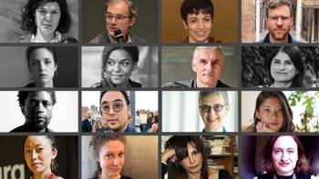 Κολάζ φωτογραφιών από τα μέλη του Institute for Ideas and Imagination του Πανεπιστημίου Columbia